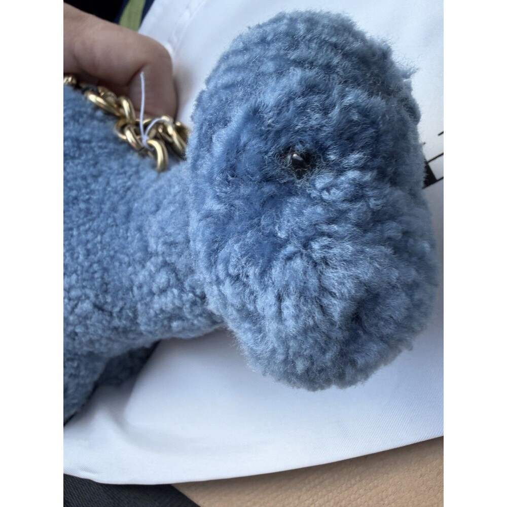 Coach Shearling Buddy Blue Dinosaur Bag Charm Rexy 10 Year Anniversary NWT - Picture 3 of 5